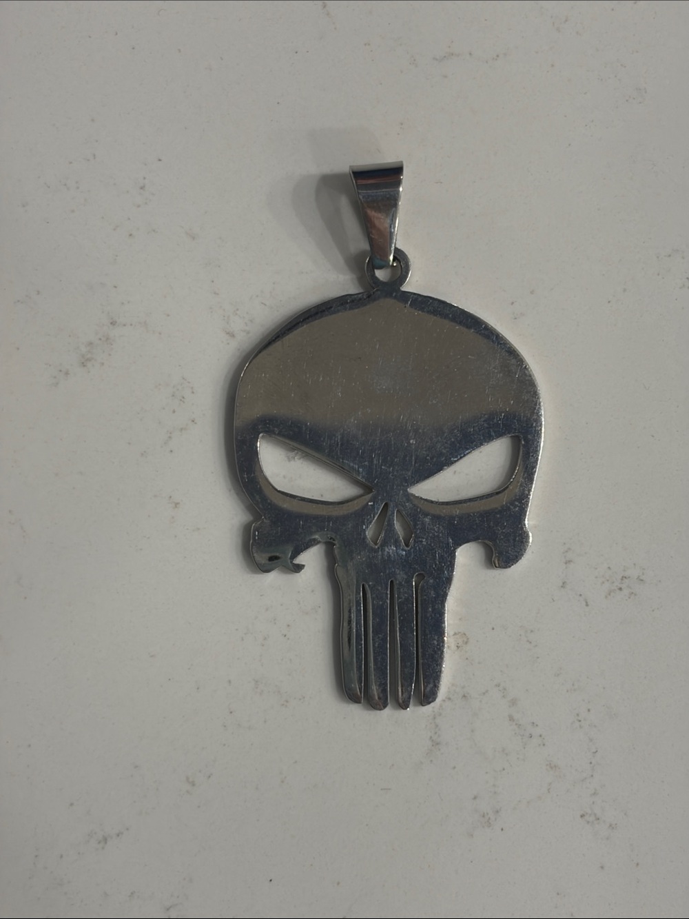 Men's Skull Punisher pendant - Stainless steel